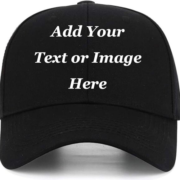 Custom Baseball Cap with Your Text,Personalized Adjustable Trucker Caps Casual S - Picture 1 of 5